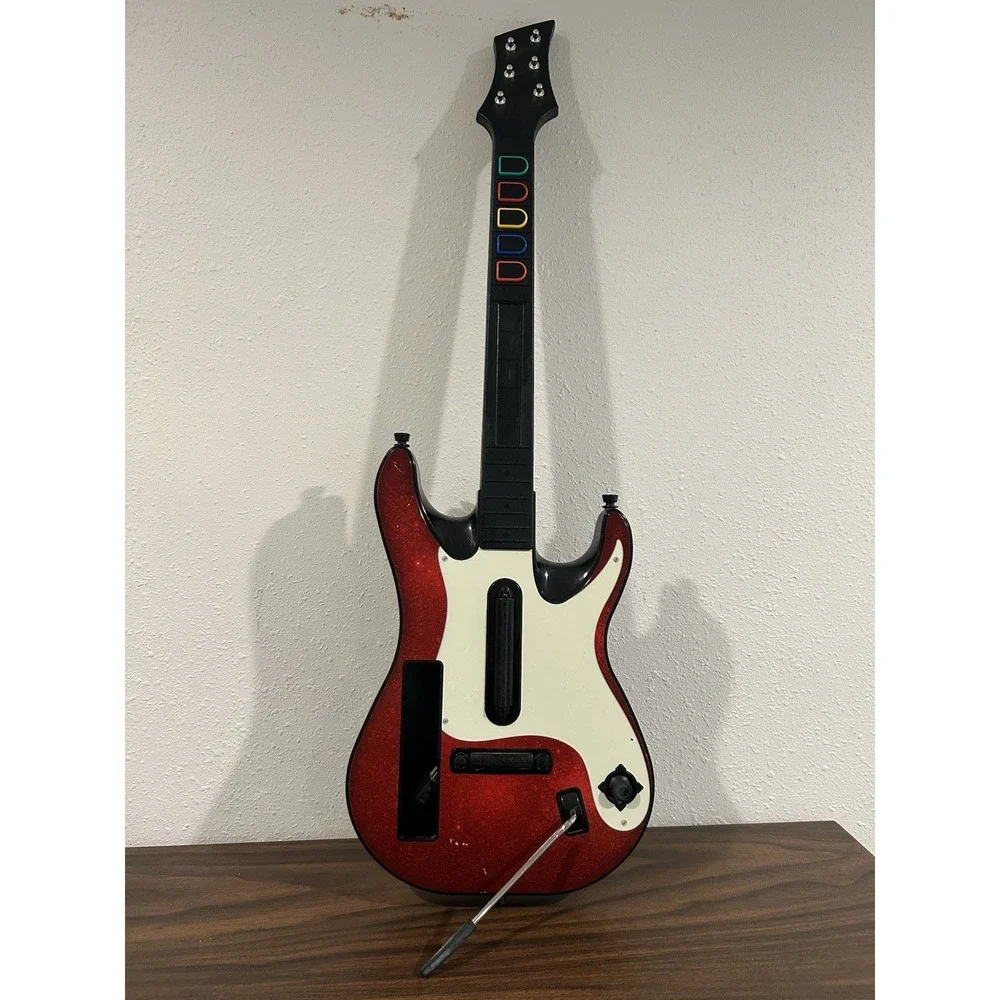 Nintendo Wii Guitar Hero 5 Controller Red Starburst No Strap 95911.805 Untested